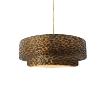 Small Tier 1-Light Pendant (254|CER-6540-HMBR-NCKL-BEIG-TWST)