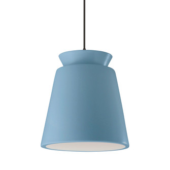 Tall Trapezoid 1-Light Pendant (254|CER-6427-SKBL-MBLK-BKCD)