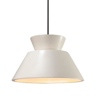 Medium Trapezoid 1-Light Pendant (254|CER-6423-MAT-MBLK-RIGID-LED1-700)
