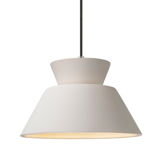 Medium Trapezoid 1-Light Pendant (254|CER-6423-BIS-CROM-BKCD)