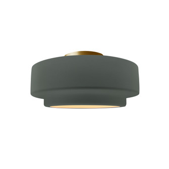 Small Tier Semi-Flush (254|CER-6360-PWGN-BRSS-LED1-700)