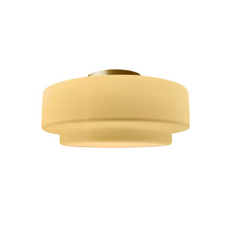 Small Tier Semi-Flush (254|CER-6360-MYLW-BRSS)