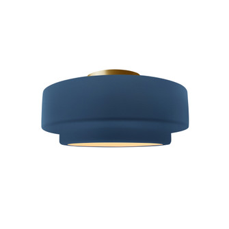 Small Tier Semi-Flush (254|CER-6360-MID-BRSS-LED1-700)