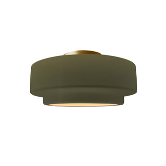 Small Tier Semi-Flush (254|CER-6360-MGRN-BRSS-LED1-700)