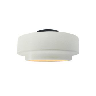 Small Tier Semi-Flush (254|CER-6360-MAT-MBLK-LED1-700)