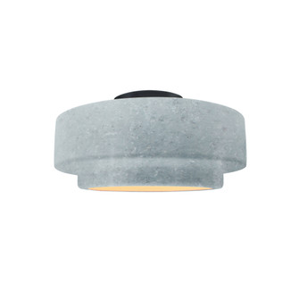 Small Tier Semi-Flush (254|CER-6360-CONC-MBLK-LED1-700)