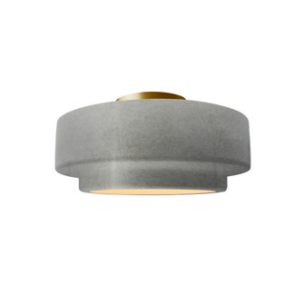 Small Tier Semi-Flush (254|CER-6360-ANTS-BRSS-LED1-700)
