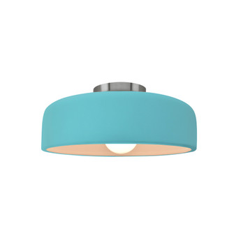 Small Spire Semi-Flush (254|CER-6340-RFPL-NCKL-LED1-700)