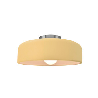 Small Spire Semi-Flush (254|CER-6340-MYLW-NCKL)