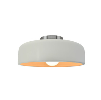 Small Spire Semi-Flush (254|CER-6340-MTGD-NCKL-LED1-700)