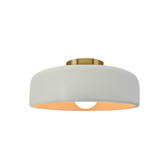 Small Spire Semi-Flush (254|CER-6340-MTGD-BRSS-LED1-700)