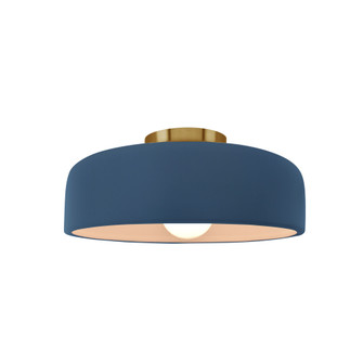 Small Spire Semi-Flush (254|CER-6340-MID-BRSS-LED1-700)