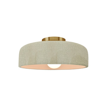 Small Spire Semi-Flush (254|CER-6340-CKC-BRSS-LED1-700)