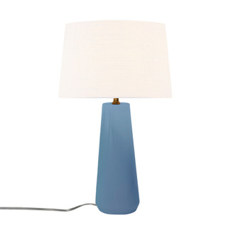 Tower Portable w/ Fabric Shade (254|CER-2585-SKBL-WHTE)