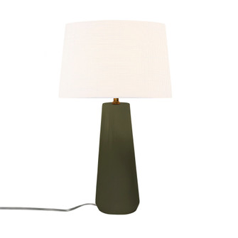 Tower Portable w/ Fabric Shade (254|CER-2585-MGRN-WHTE)