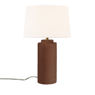 Spire Portable w/ Fabric Shade (254|CER-2575-RRST-WHTE)