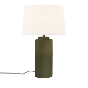 Spire Portable w/ Fabric Shade (254|CER-2575-MGRN-WHTE)
