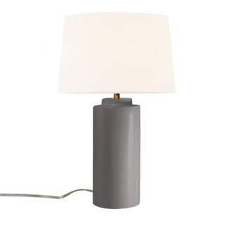 Spire Portable w/ Fabric Shade (254|CER-2575-GRY-WHTE)
