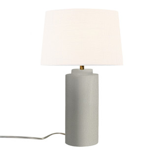 Spire Portable w/ Fabric Shade (254|CER-2575-CRK-WHTE)