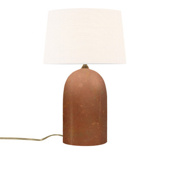 Tall Kava Portable w/ Fabric Shade (254|CER-2565-PATR-WHTE)