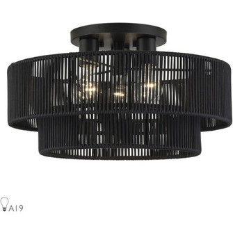 3 Light Black Large Semi-Flush (108|60267-04)