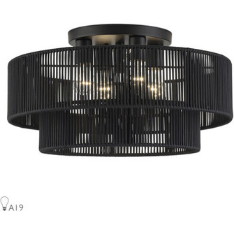 4 Light Black Extra Large Semi-Flush (108|60268-04)