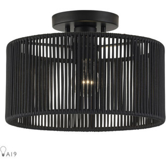 1 Light Black Medium Semi-Flush (108|60265-04)
