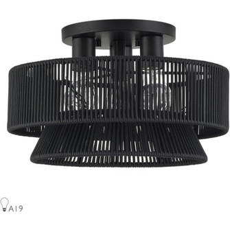 3 Light Black Large Semi-Flush (108|60252-04)