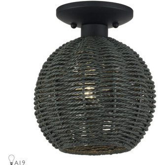 1 Light Black Small Semi-Flush (108|60156-04)