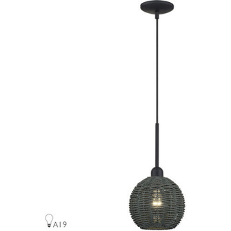 1 Light Black Mini Globe Pendant (108|60152-04)