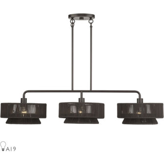 3 Light English Bronze Extra Large Linear Chandelier (108|49143-92)