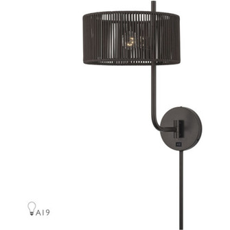 1 Light English Bronze Swing Arm Wall Lamp (108|49139-92)