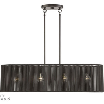 4 Light English Bronze Large Linear Chandelier (108|49128-92)