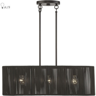3 Light English Bronze Medium Linear Chandelier (108|49127-92)