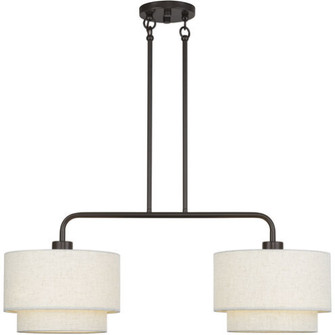 2 Light English Bronze Large Linear Chandelier (108|41942-92)