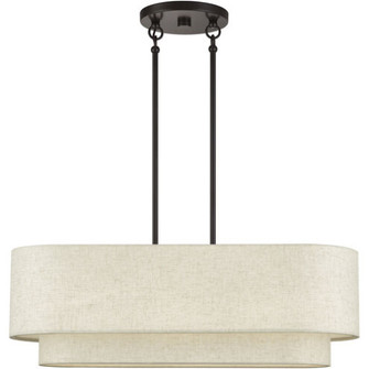 3 Light English Bronze Medium Linear Chandelier (108|41933-92)