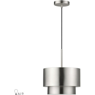 1 Light Brushed Nickel Pendant (108|40059-91)