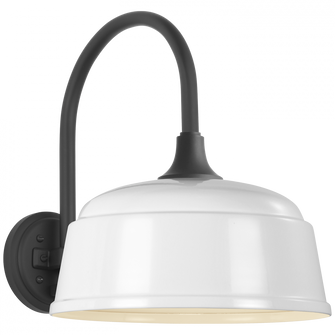 Academy 11'' Arched Mack Barn Light (279|TOB 2814MBK/S6-WHT)