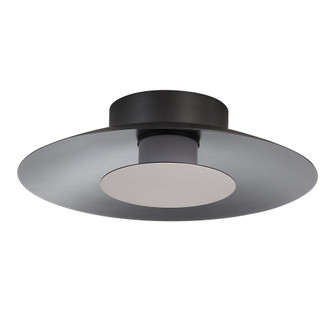 Yep by Golden Lighting Luma Integrated LED Flush Mount in Graphite and Coffee Silver accent (36|6400-FM12 GRA-COS)