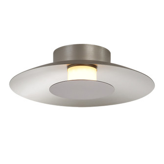 Yep by Golden Lighting Luma Integrated LED Flush Mount in Sand Nickel and Coffee Silver accent (36|6400-FM12 SAN-COS)