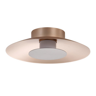 Yep by Golden Lighting Luma Integrated LED Flush Mount in French Gold and Coffee Silver accent (36|6400-FM12 FRG-COS)
