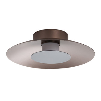Yep by Golden Lighting Luma Integrated LED Flush Mount in Coffee Silver and Graphite accent (36|6400-FM12 COS-GRA)