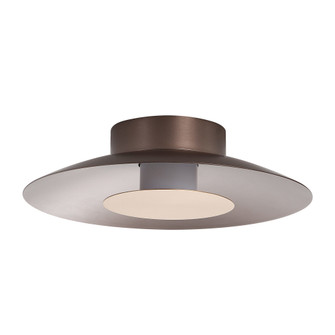 Yep by Golden Lighting Luma Integrated LED Flush Mount in Coffee Silver and French Gold shade (36|6400-FM12 COS-FRG)
