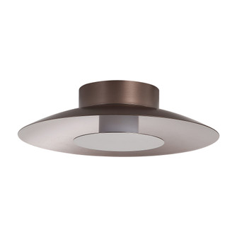 Yep by Golden Lighting Luma Integrated LED Flush Mount in Coffee Silver and Coffee Silver accent (36|6400-FM12 COS-COS)
