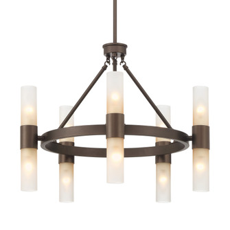 Wry Lighting Lyssna Cirkel 10-light Chandelier in Modern Bronze (36|5803-10 MDB-EBO)