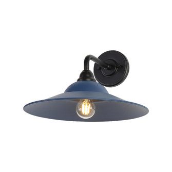 Yep by Golden Lighting Croma 1-light Wall Sconce in Matte Blue shade (36|5096-OWL15 BLK-MAB)