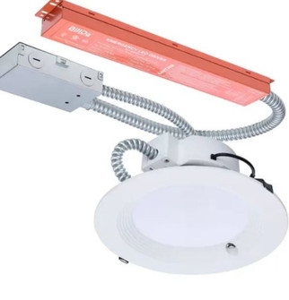 28W Field Selectable LED 8-Inch Commercial Downlight; Dual Dimming; Integrated Emergency Driver (81|S21606)