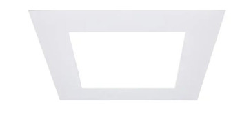 10'' Flat Goof Ring for Commercial Downlights, Square, White Finish, 14.50 square outer, (27|S13553)