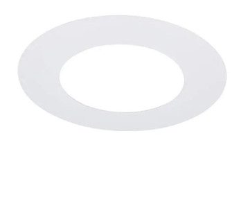 6'' Flat Goof Ring for Commercial Downlights, Round, White Finish, 10.00 OD, 6.00 ID, 0.032 (27|S13541)