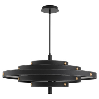 BOREALIS 36'' 5CCT LEATHER PENDANT - BK (83|3-892-15)